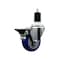 Service Caster 3.5'' Blue Poly Swivel 1-1/2'' Expanding Stem Caster with Brake SCC-EX20S3514-PPUB-BLUE-PLB-112 - alternate 1